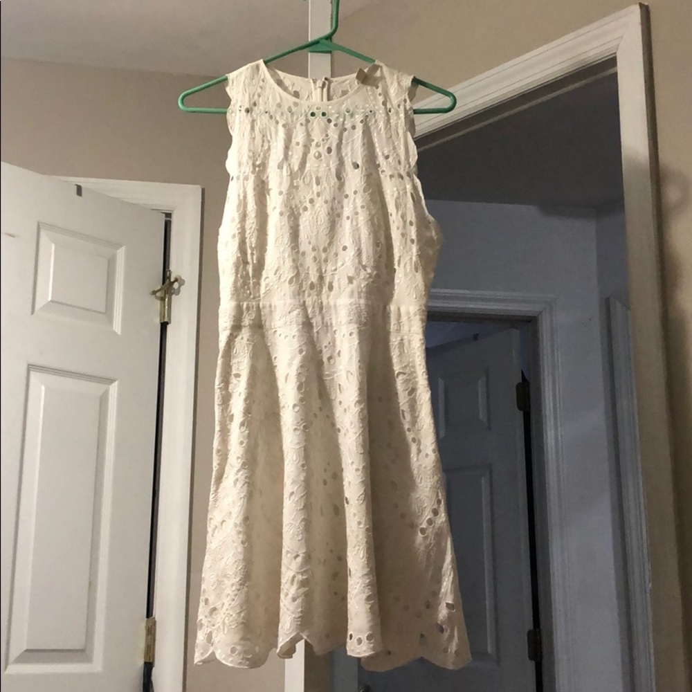 Micheal Kors Floral Pattern White dress